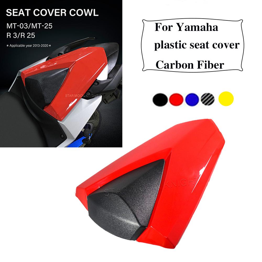 

Motorcycle Rear Passenger Seat Cover Cowl Accessories ABS Pillion Cowl For Yamaha YZF-R3 YZF-R25 YZF R3 R25 MT-03 MT25