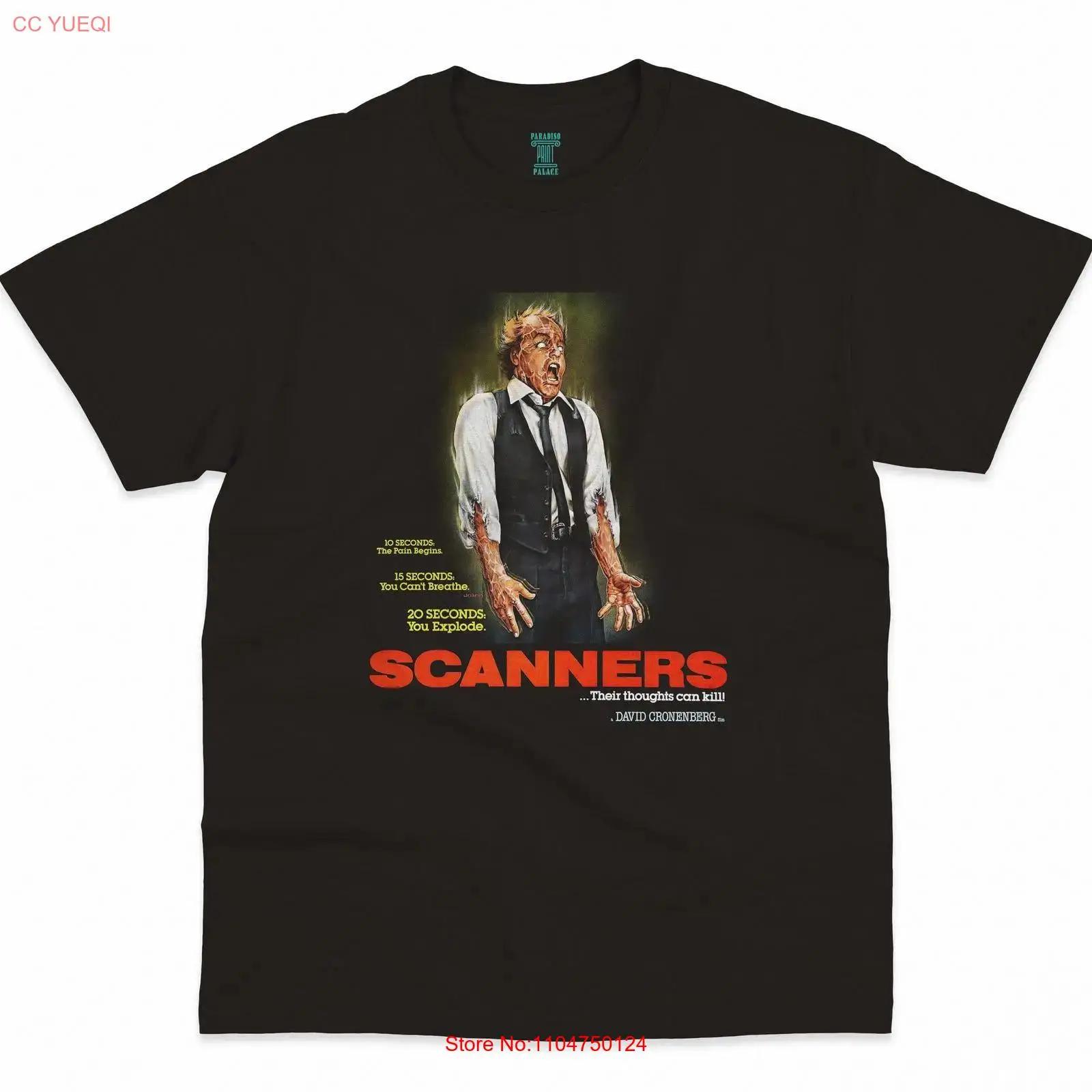 

Scanners David Cronenberg 1981 80s Cult T Shirt HQ Horror Sci Fi Print Heavyweight Crewneck vintage Washed Stretched Unisex S разноцветный