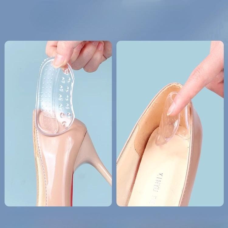 1 pár láthatatlan, öntapadó saroktapasz, félméretű párna lábkopás és lábcsúszás ellen, kényelmes és nem károsítja a cipőt férfiaknak és nőknek egyaránt