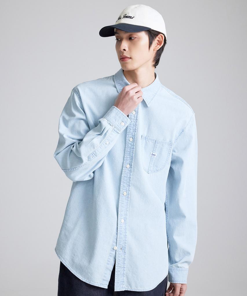 LEE Loco Pocket Denim Shirt Indigo Light
