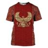 Ancient Egyptian Bird Graphic T Shirt For Men Pharaoh 3D Printed Tees Summer Fashion Short Sleeve Tops Loose O-Neck T-Shirts