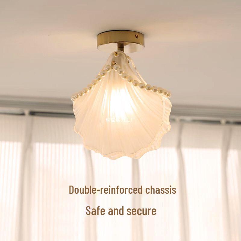 Nordic Luxury Shell Corridor Light: Creative, Modern Balcony & Entrance Lighting