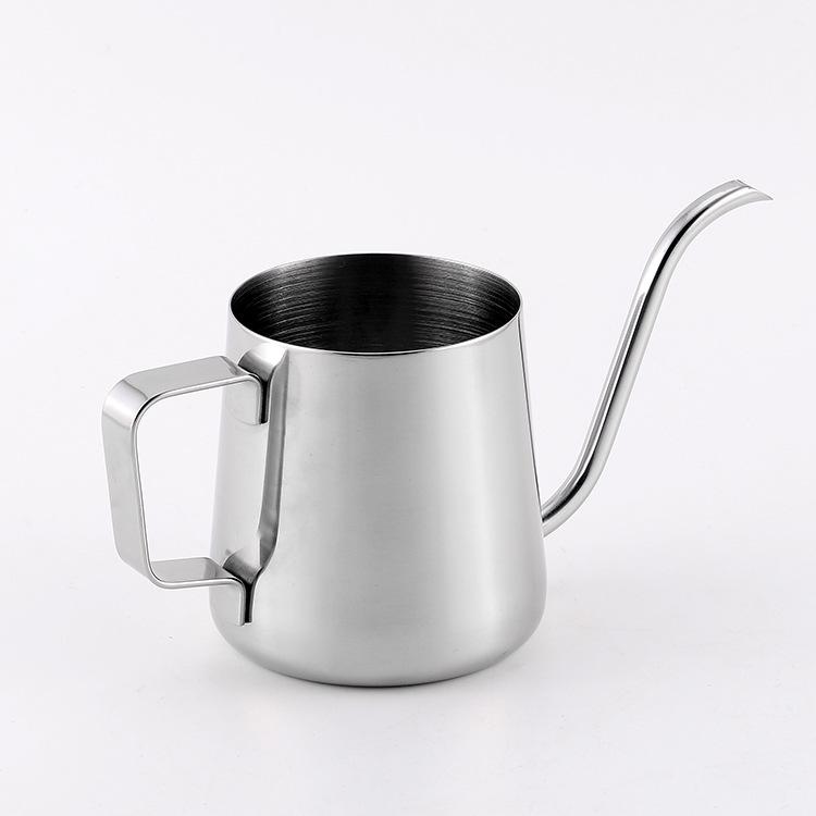 350ml Nerezová konvice s husím krkem pro přípravu kávy metodou pour-over s jemnou hubičkou