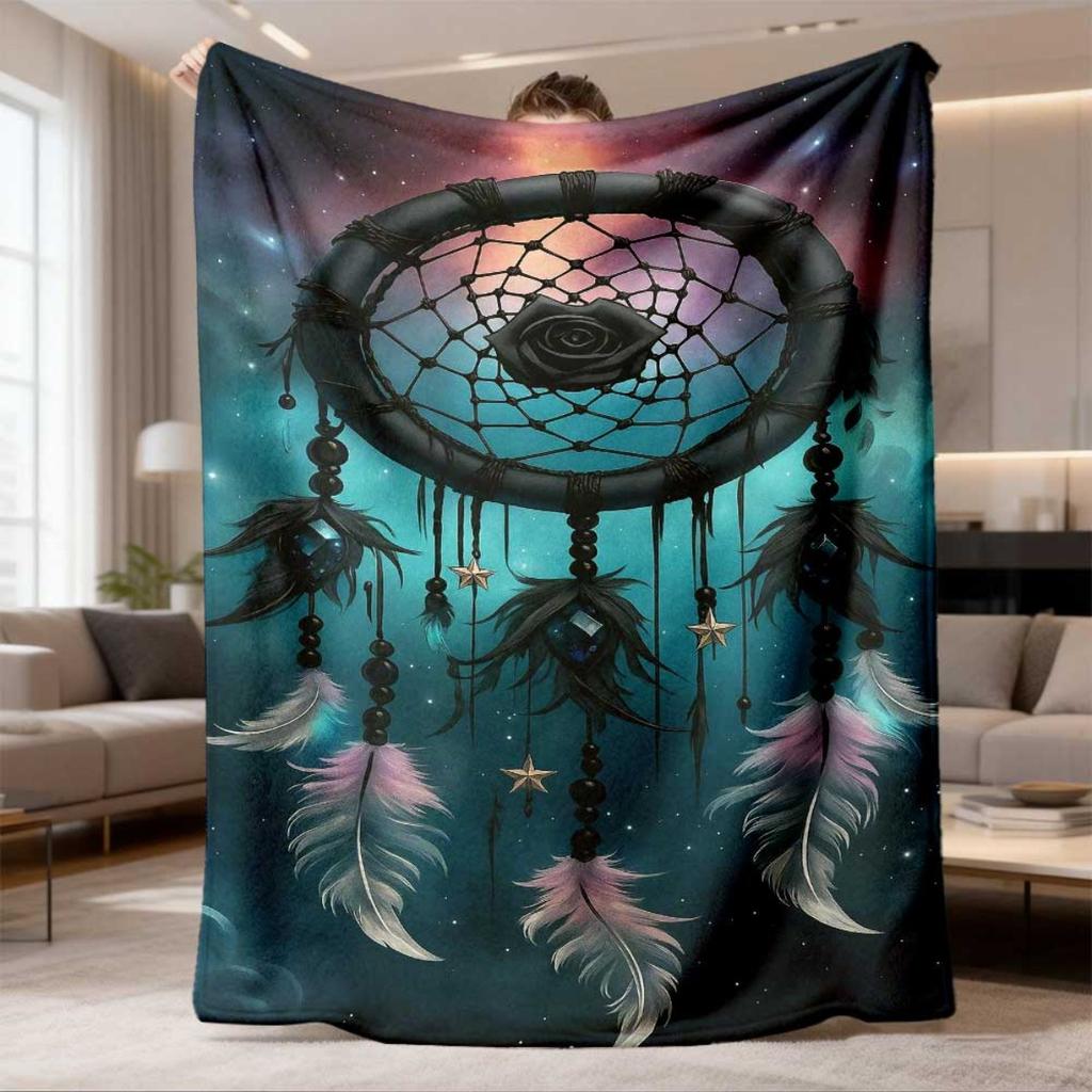2026 Latest Flannel Blanket | UltraSoft Print, Allergy-Friendly, Skin-Friendly, Polyester, Digital Print, Ultrasonic Embossing, Versatile for Couch, C