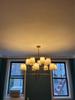 Vintage Nordic fabric LED Chandeliers copper living room dining table home decoration creative luxury interior pendant light