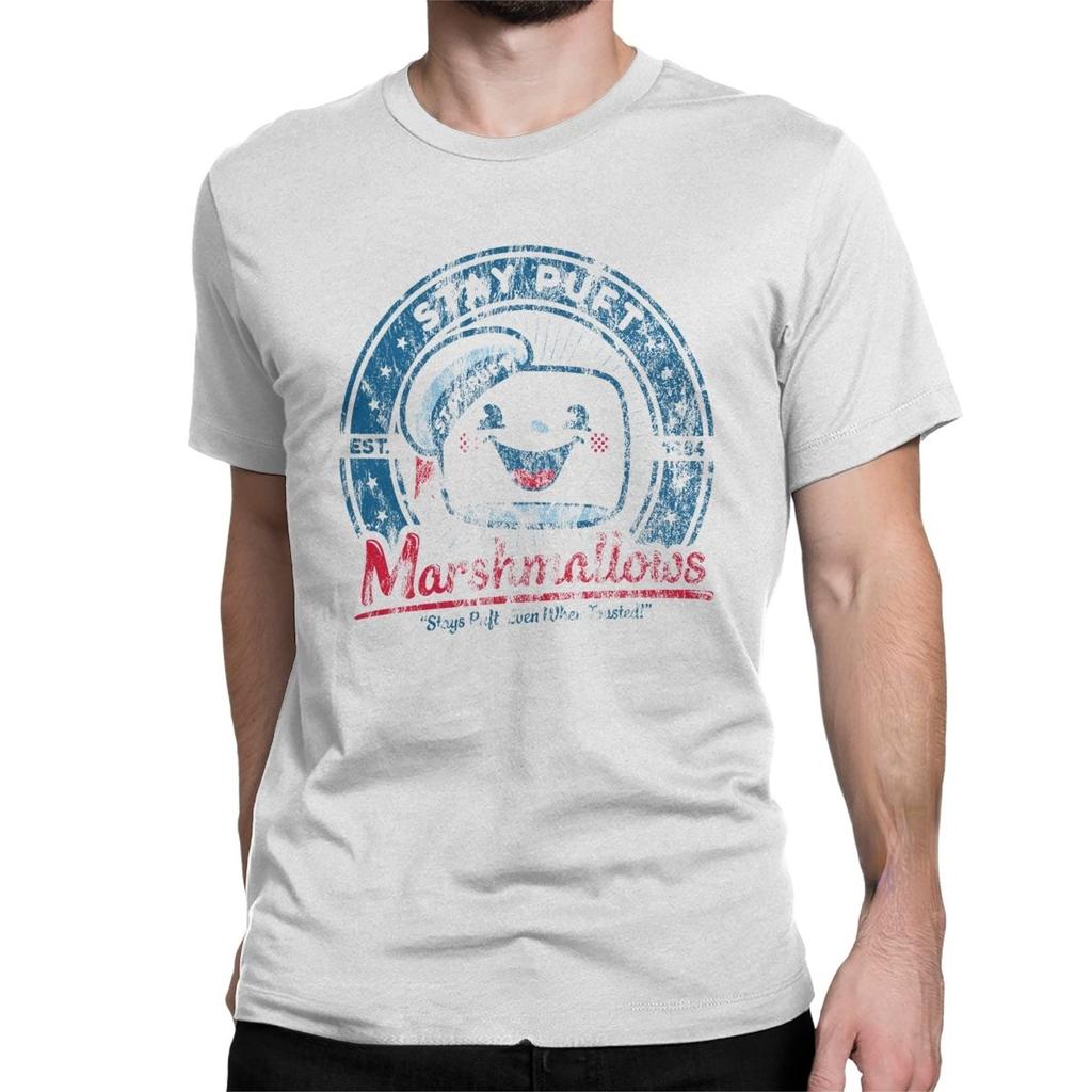 Stay Puft Retro Ghostbusters Marshmallow Graphic Tshirts Summer Fashion Casua Women Men Hip-hop Short-sleev Ropa Hombre Tops Tee