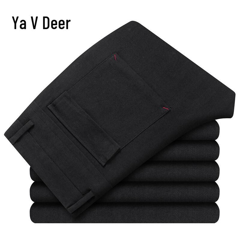Yalu Men s Straight Fit Elastic Cotton Blend Casual Pants 30