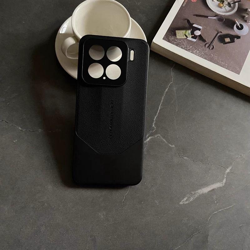Xiaomi Mi 15 Mobile Phone Case Becomes Extraordinary Design In Seconds, Lychee Pattern Plain Leather Xiaomi14pro Personalized Creativity