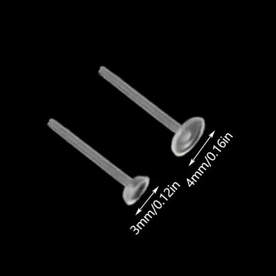 10/20/50/100 buc cercei Stud din plastic anti-alergie ureche proteja de blocajul orificiului urechii cercei transparenti bijuterii piese decor