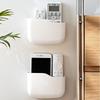 Wall Mounted Storage Rack Multi-Function Organizer Remote Control Storage Box For Tv Air Conditioner Phone Plug Hanging Holder
