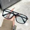 T-Shaped Double Beam Sunglasses Square Sunglasses Retro High-End Sunglasses