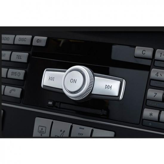 3Pcs For Mercedes Benz C GLK W204 X204 Auto Car Console Volume Switch Cover Trim