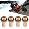 4Pcs Motorcycle Oil Cooler Oil Cooled System M8 Hollow Screw Adapter Fitting M12*1.25mm