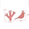 Blucome Fashion Arcylic Animal Brooch Cute Anime Cactus Bird Shape Multicolors for Women Men Suit Dress Pins