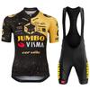 JUMBO Tour De France Completo da Ciclismo Manica Corta Uomo Donna Versione Squadra Strada Traspirante Maglia