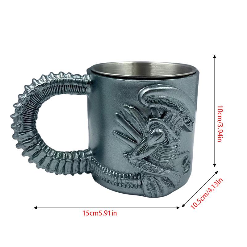 Xenomorph Heat Transfer 3D Effect Coffee Mug
