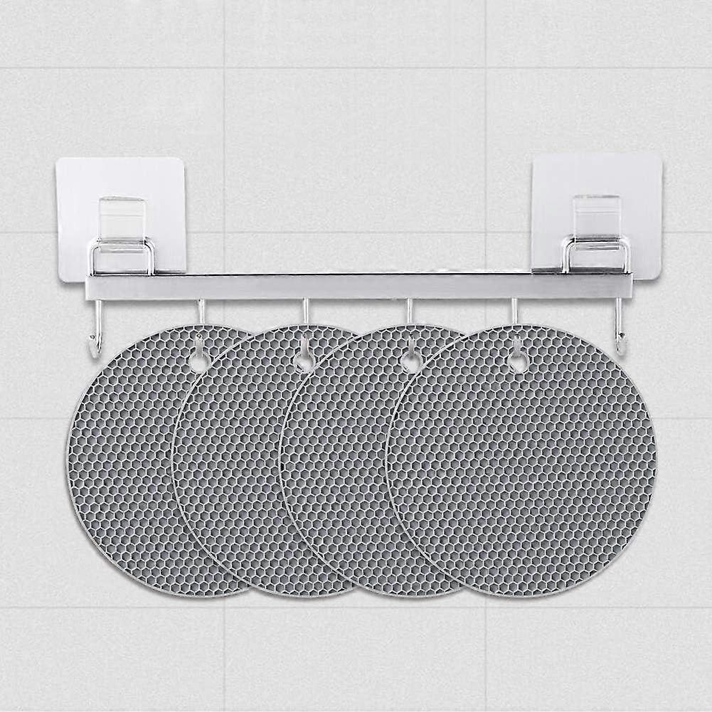 Silicone Trivet. 4PCS Non-slip Anti-Heat 250C Multifunction Spoon Rest Coaster