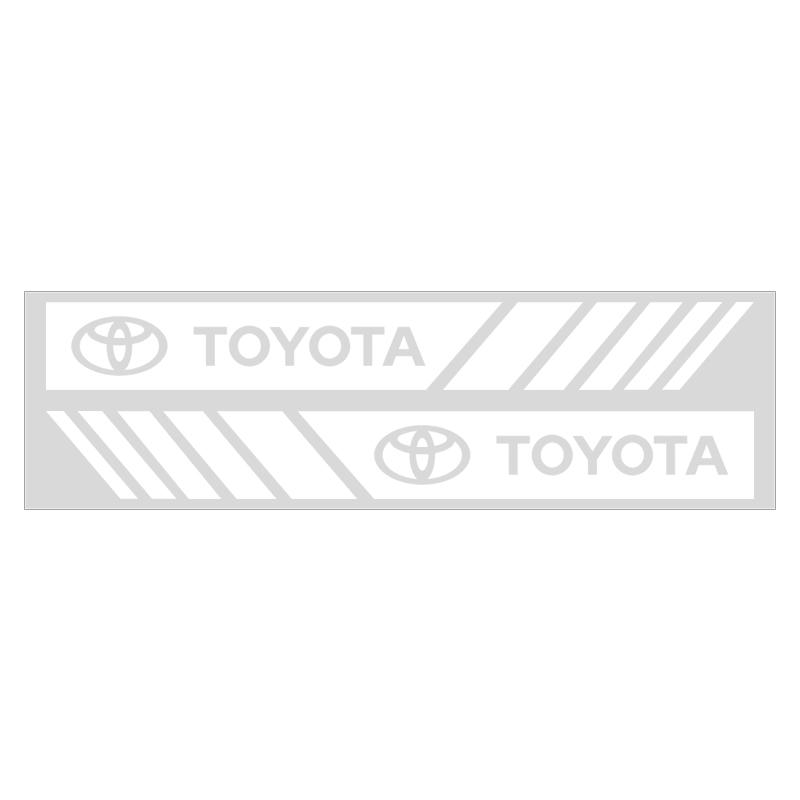2PCS Car Rear View Mirror Side Stripe Badge 3D Sticker Car Styling for Toyota TRD Chr Corolla Yaris Rav4 E150 E120 Land Cruiser 200