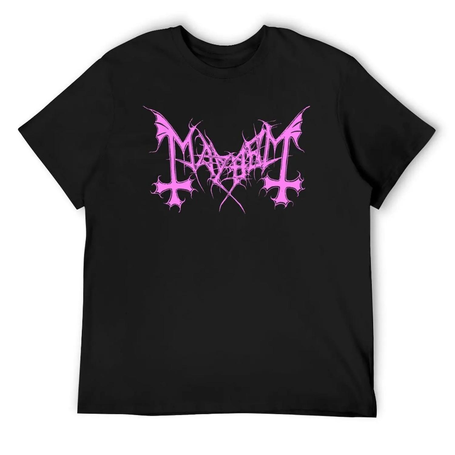 Mayhem - Norway Band - Original Logo - Fanart Pink Edition T-Shirt plain mens designer clothes S