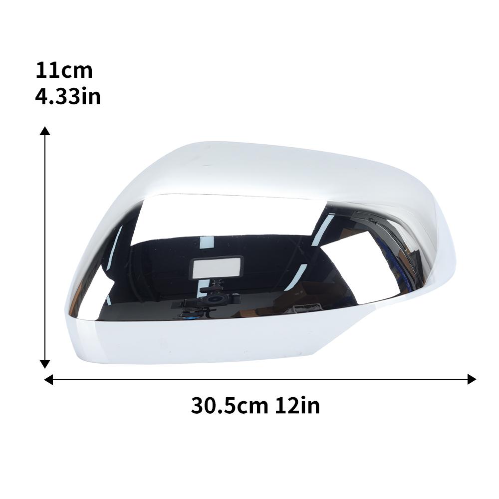 

Накладка на крышку зеркала заднего вида для Mitsubishi Triton L200 Хромированная с защелкой Накладка на боковое зеркало двери Автоаксессуары 1pc left Chrome