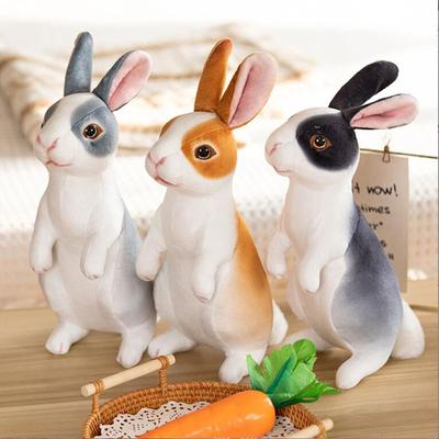 Standing Style Simulated Rabbit Stuffed Children Plush Toy Birthday Gift