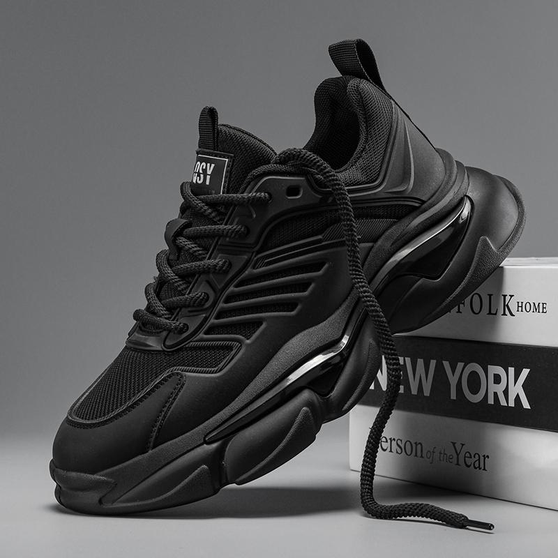 

Мужская обувь весна 2025 года новая сетчатая универсальная повседневная спортивная обувь для бега с увеличением роста обувь для папы Дарта Вейдера 39 чёрный