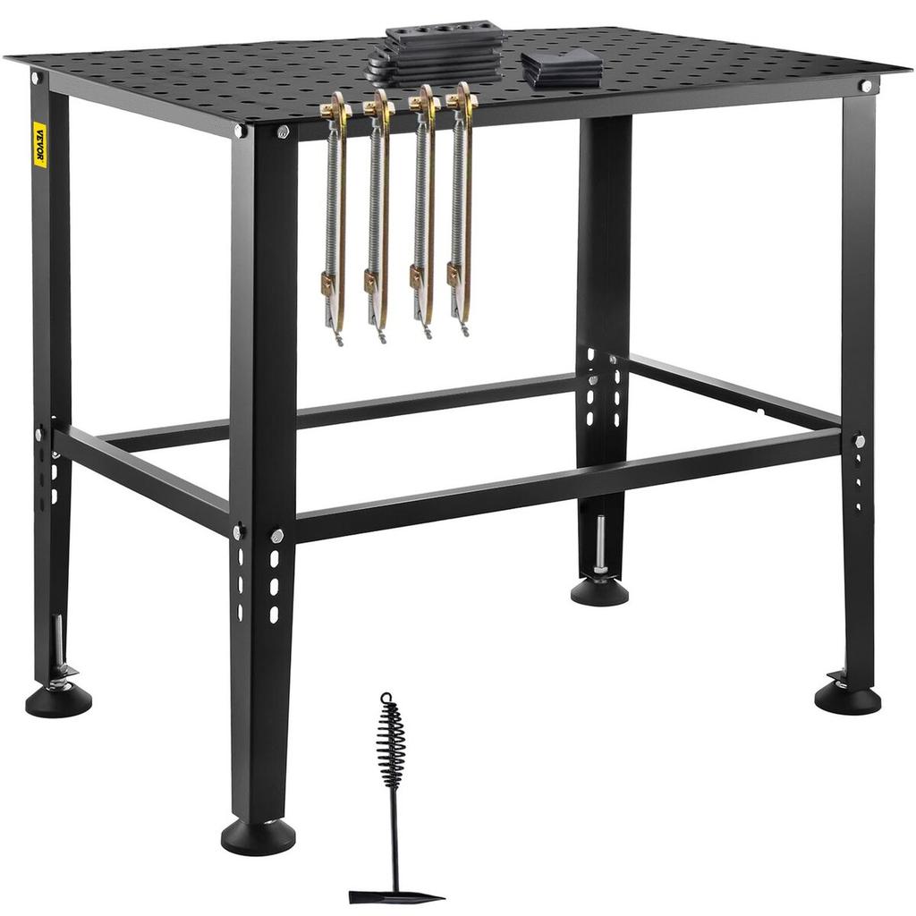 Tavolo da Saldatura 36" x 24" 800LBS Tavolo da Banco da Saldatura con Fori per Fissaggi