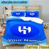 3pcs Custom Name Al Hilal FC Crest Bedding Set Includes 1 Duvet Cover & 2 Pillowcases for All Seasons Dormitory Home Decor Christmas gifts