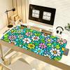 Colorful Daisy Pattern Mouse Pad Large Computer Office Game Table Mat Rubber Anti-slip Stitched Keyboard Mats 90x40 Desk Pads