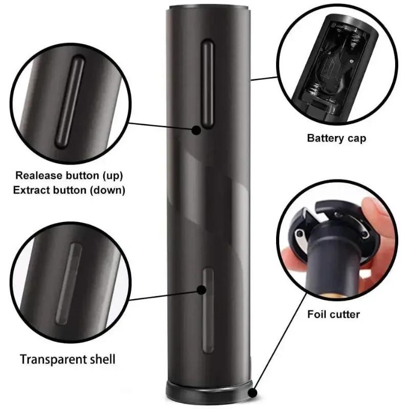 Tibușon electric Deschidetoare automate de vin roșu Deschidetoare de vin cu tăietor de folie de vin roșu Accesorii de bucătărie Gadgets Deschizător de sticle