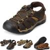 Mens Hiking Adventurous Sandals With Closed Toe And Adjustable Shoelace For Outdoor Activities