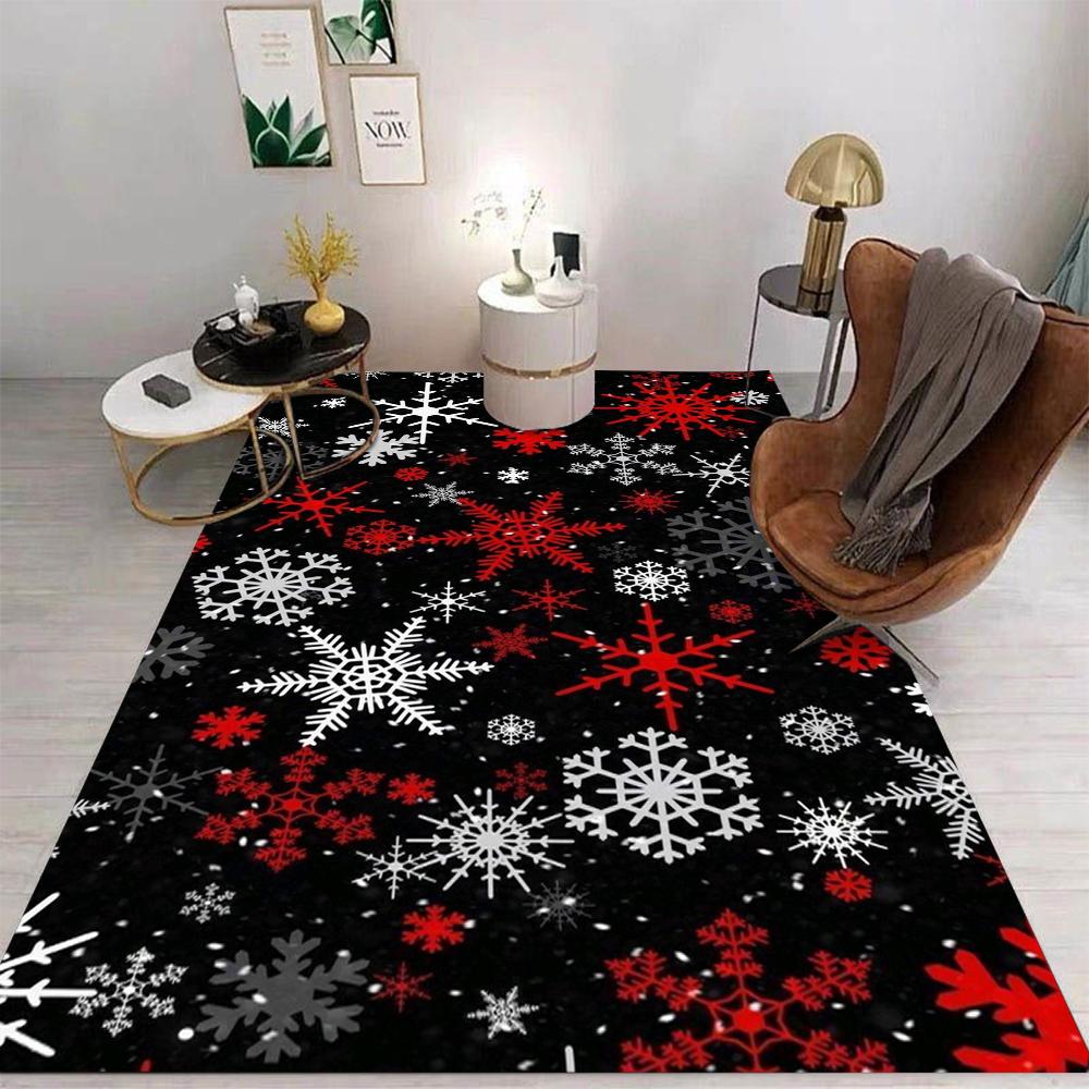 Funny Spooky Christmas Theme Carpet Living Room Bedroom Sofa Office Large Area Decorative Mat Kids Play Four Seasons Rugs Gift