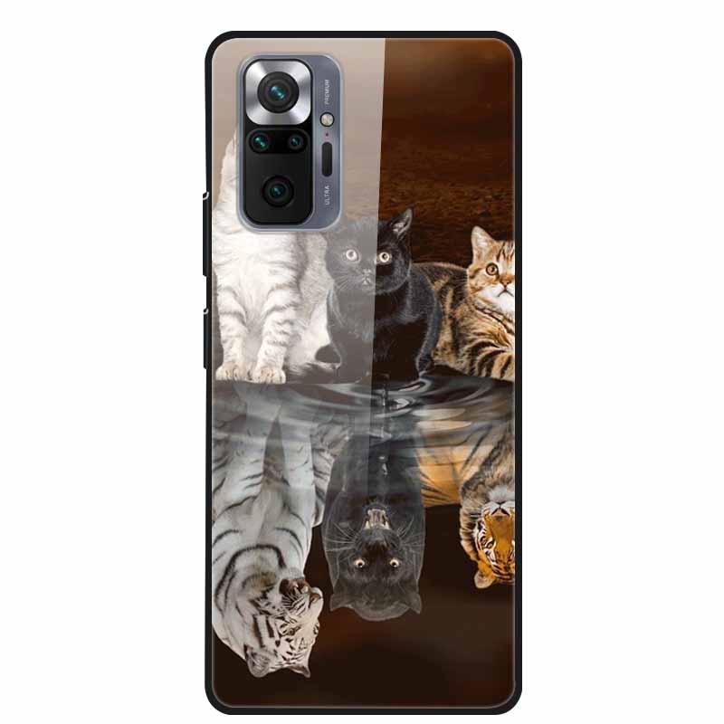 Tempered Glass Colorful Cover For Xiaomi Redmi Note 10 Pro Case Hard Shockproof Funda for Redmi Note10 / Note 10Pro Cases Shell