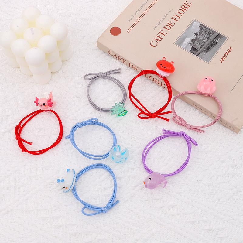 In-Stock Daisy Flower Hair Ties - Cute, Elastic, Knotted Bands for Girls