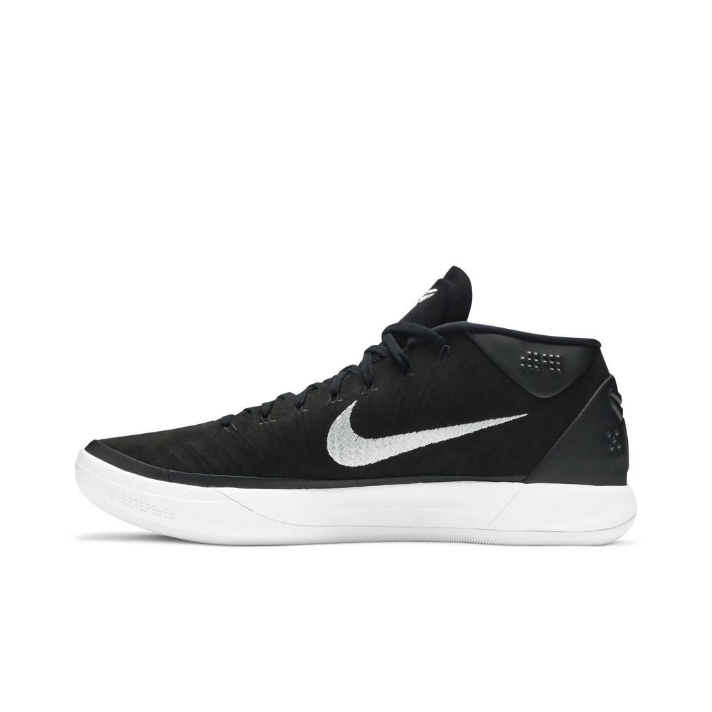 Nike Kobe A.D. Mid 'Black' (Unisex) Black / Metallic Silver-White Basketball Shoes 942521 002