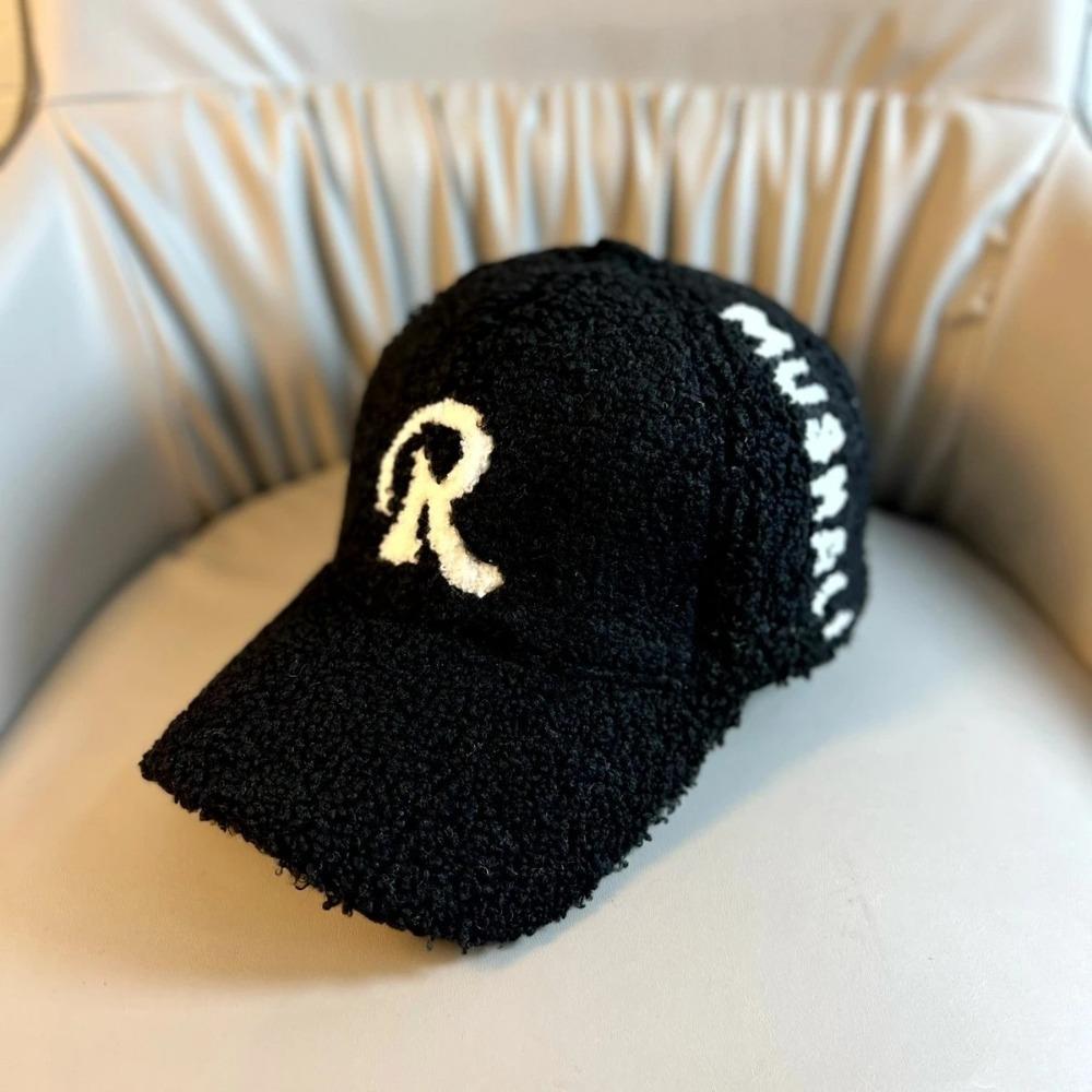 Thick Lamb Plush Cap Warm Rebound Cap High Quality Baseball Cap  Unisex