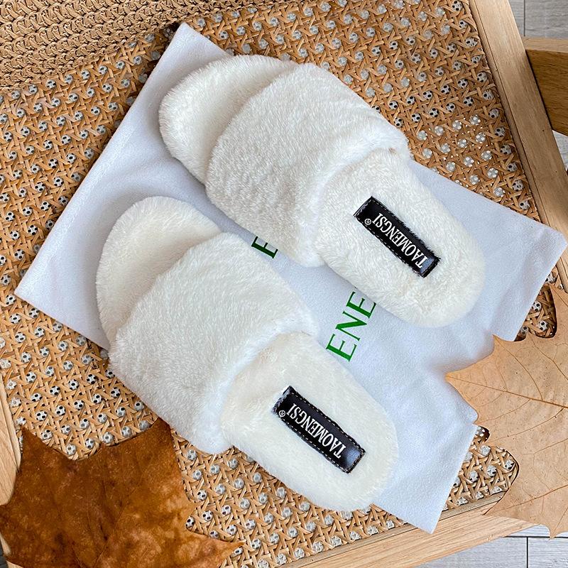 Mode Leopard Fell Hausschuhe Damen Dicke Sohle Plateau Pantoletten Winter Pantuflas Damen Slip In Nerz Pelzige Schuhe Damen Flauschige Slipper