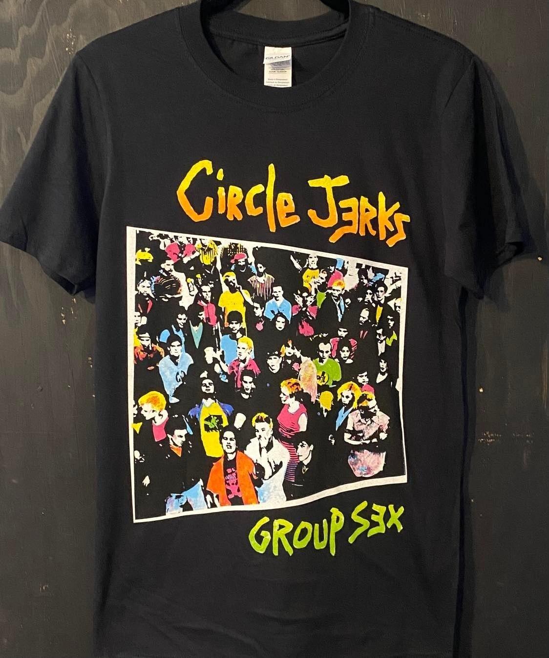 Rare Circle Jerks Band Group S#x Black Funny S to 5XL Tee Shirt SN892 XL
