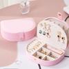 Practical Sturdy Leather Jewelry Container Drawers Home Accessory Portable Decoration for Collectors and Enthusiasts