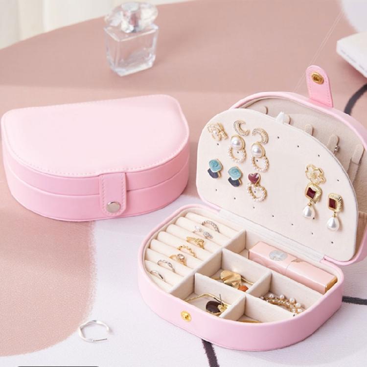 Practical Sturdy Leather Jewelry Container Drawers Home Accessory Portable Decoration for Collectors and Enthusiasts