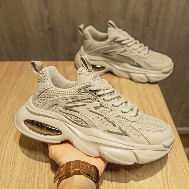 Men's Shoes Are Popular In Summer, Breathable Mesh Versatile Casual Dad Shoes, Men's Youth Air Cushion Running Sports Trendy Shoes