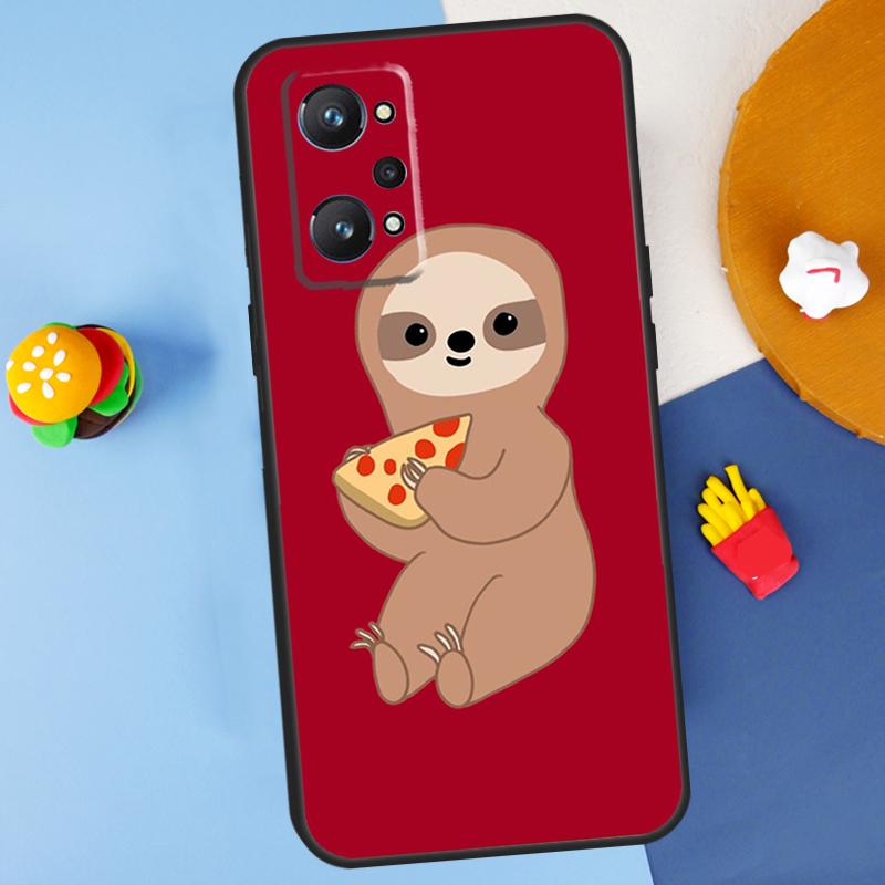 Cute Sloth Animal For Realme 14 13 12 10 11 Pro Plus GT 6 6T 5 GT7 Pro C55 C51 C21Y C25S C67 C75 C53 C61 Case
