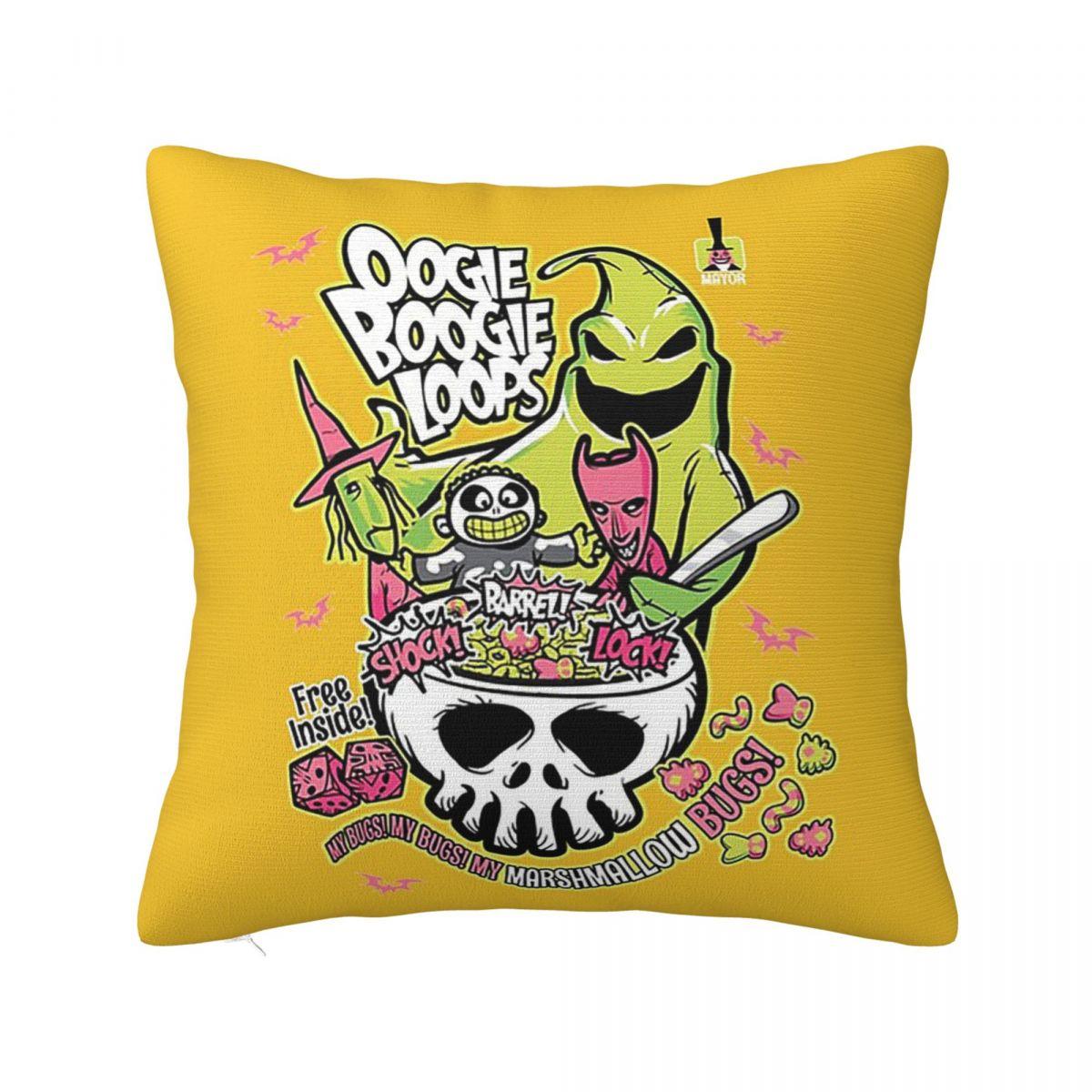 

Oogie Boogie Square Pillowcase Cushion Cover Pillow Case Throw Pillow Cover for Home Sofa Living Room 12x12Inch