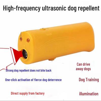 Double-Ended LED Flashlight & Ultrasonic Dog Repeller - Portable Bark Stopper & Trainer