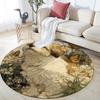 Shih Tzu pattern round rug,Carpet Rug for Living Room Bedroom Playroom ,Non-slip Floor Mat,Holiday Gifts and Birthday Gifts.