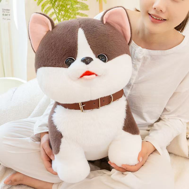 25/35cm Glückshund Puppe Stofftier Plüschtier Handgemachte Puppe Cartoon Anime Niedliches Kissen Kissen Lustiges Kindergeburtstagsgeschenk Puppe
