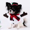 Roupa Macia de Papai Noel para Cão Fantasia de Natal para Animal de Estimação Respirável Roupas Quentes de Inverno para Cão Natal