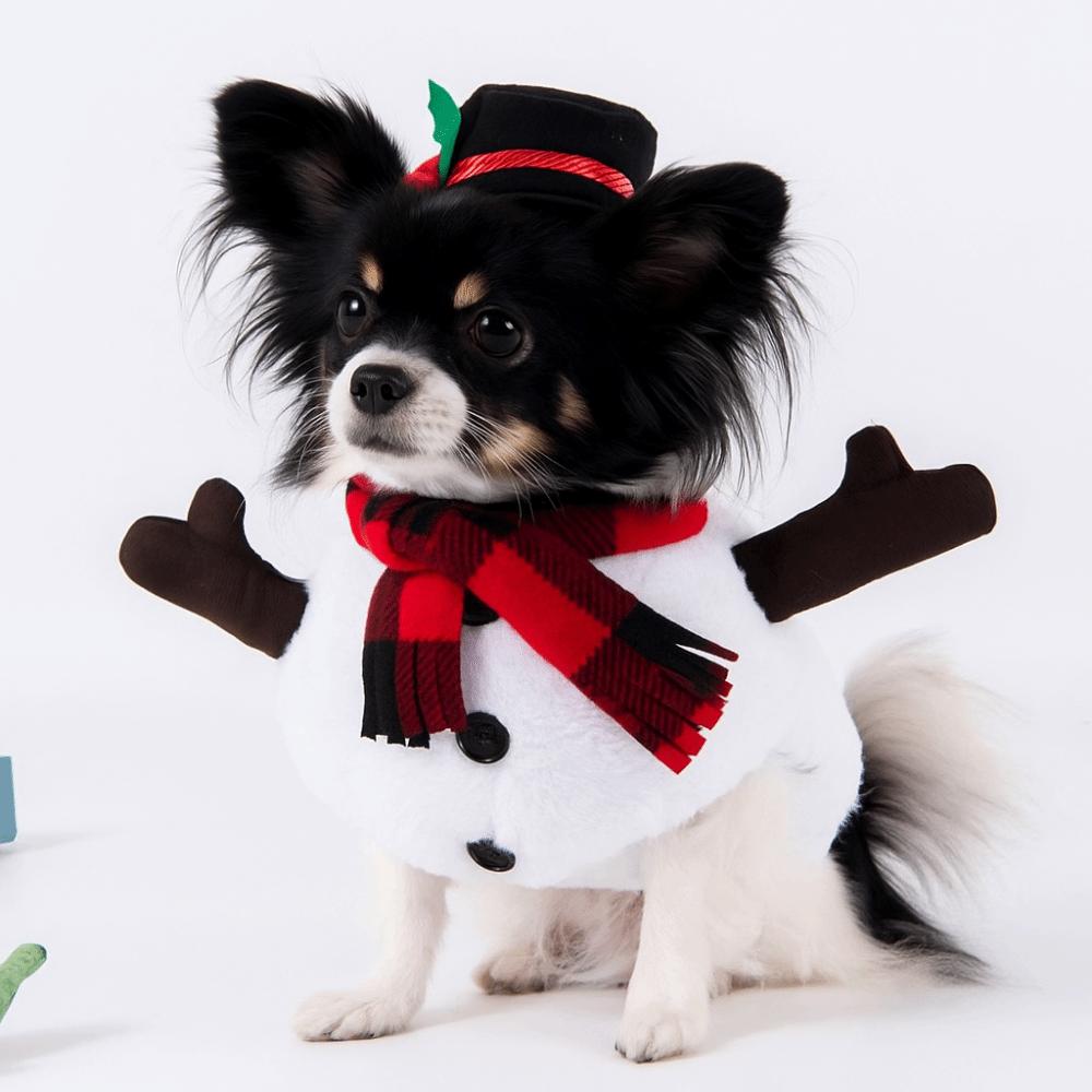 Soft Santa Claus Dog Outfit Breathable Pet Christmas Costume Warm Dog Winter Clothes Xmas