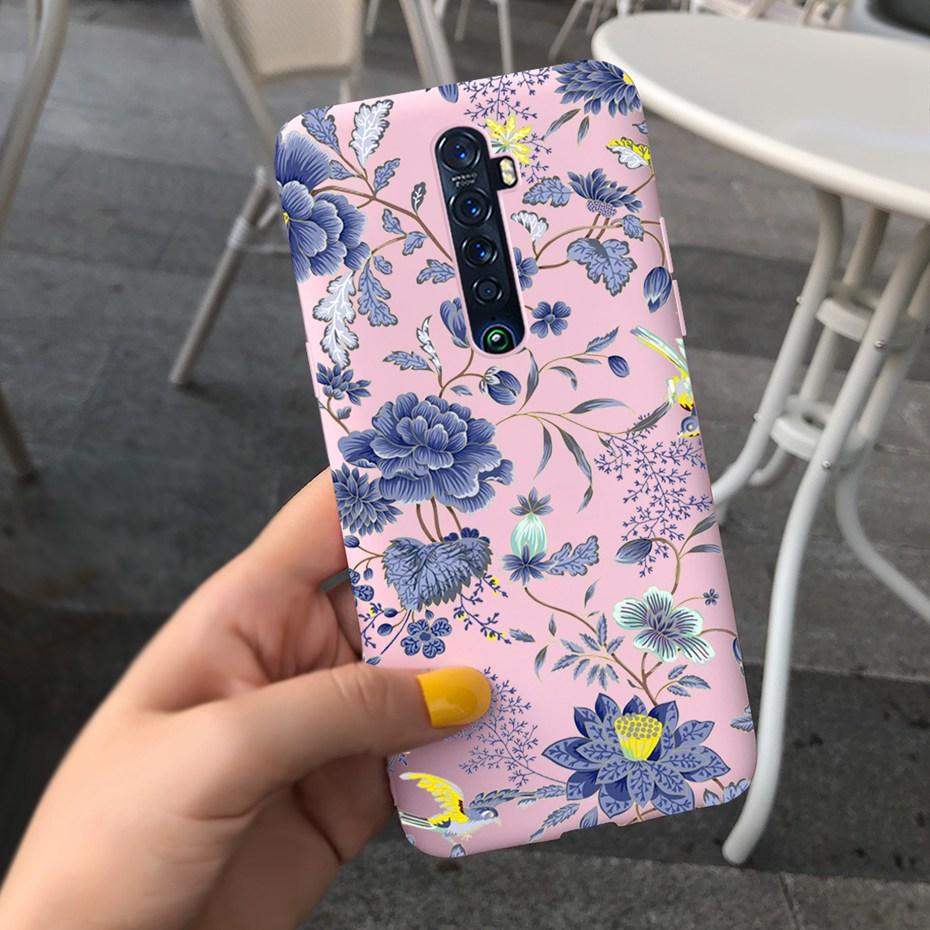 Cute Printed Phone Case For OPPO Reno2 Case Liquid Silicone Soft TPU Back Cover For Oppo Reno2 F / Z Reno 2 2F 2Z Cases Bumper