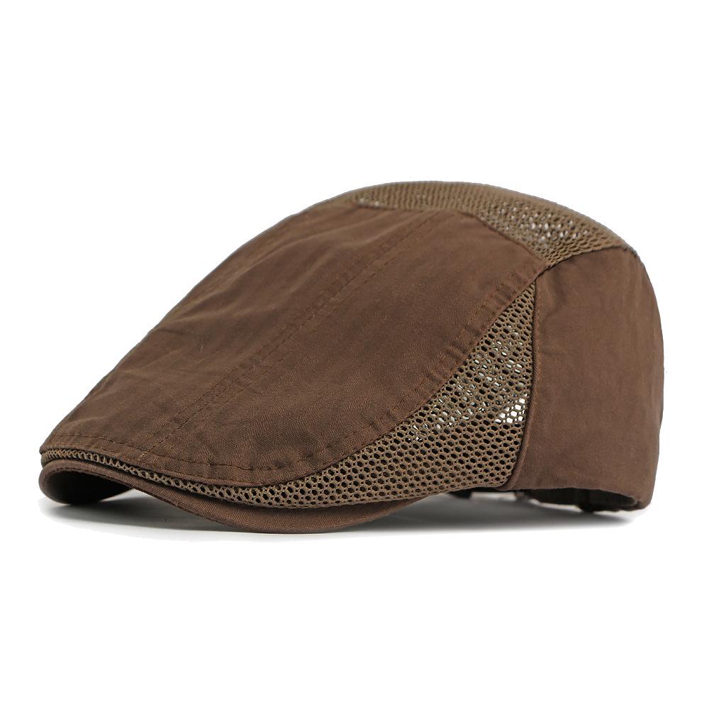 Casquette Forward en Maille d'Été pour Homme Casquette à Visière Respirante Casquette Respirante Protection Solaire Béret Rétro